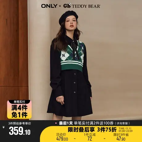 【买4免1】ONLYTEDDY BEAR联名收腰显瘦套装连衣裙女|123107026图片