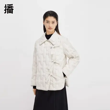播短款羽绒服女2023秋冬新款设计感小个子轻薄保暖外套DDQ4RD5403商品大图