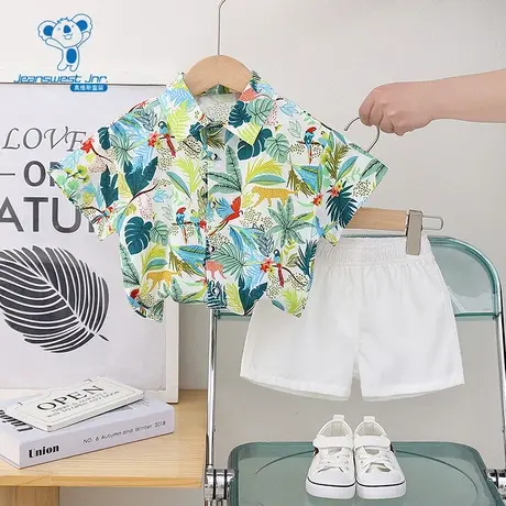 GD真维斯童装夏季款 潮流时尚百搭舒适透气可爱花衬衫童装图片