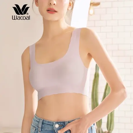 华歌尔Wacoal薄款花生杯日本同款顺滑背心无钢圈文胸内衣女WC3471图片