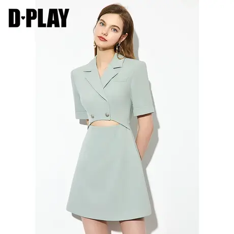DPLAY德帕拉夏装新款女气质西装连衣裙ol风小个子通勤裙图片