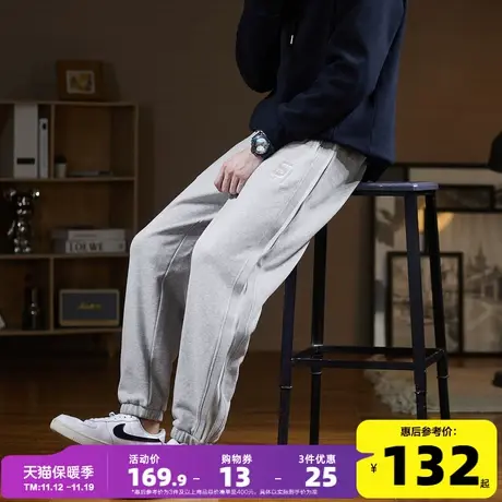 唐狮2023春秋新款运动裤男士简约束脚裤卫裤宽松休闲裤子男潮牌商品大图