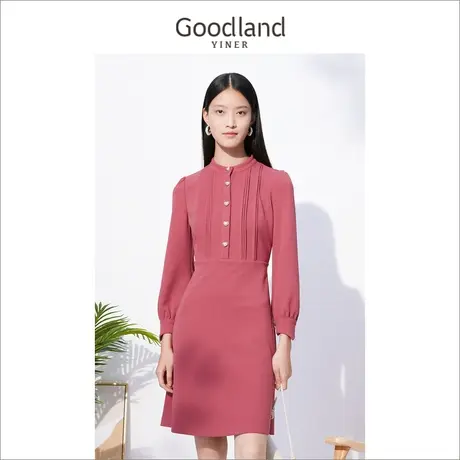 【聚划算百亿补贴官方直播】音儿美地女装秋季新款连衣裙图片