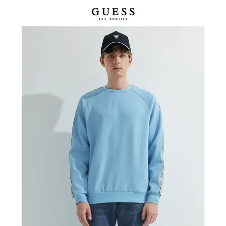 【38上新季】GUESSATHLEISURE潮流经典oversize简约圆领卫衣图片