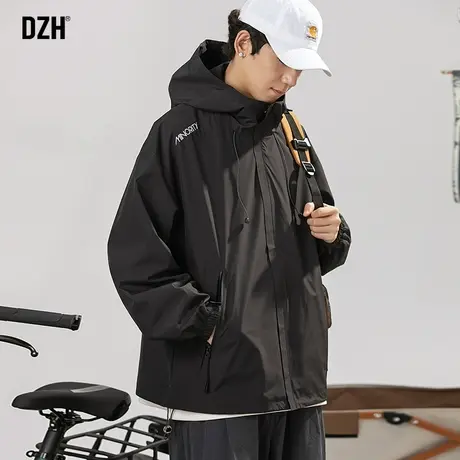 男士三防冲锋衣潮牌工装外套男潮高级感2024新款秋季登山服防风衣图片