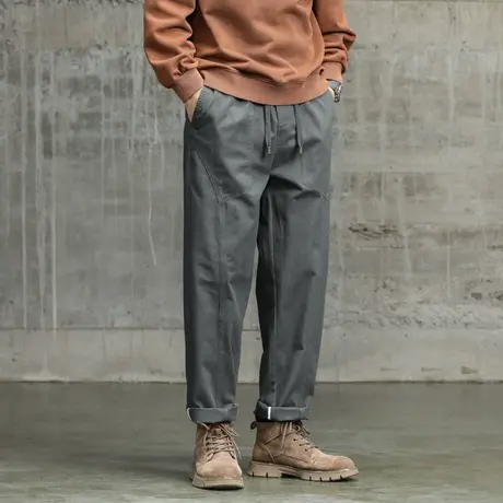 直筒束脚裤时尚百搭工装裤男裤子男款休闲大码潮流男装裤子休闲男商品大图