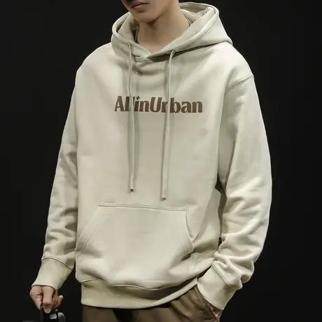 加绒连帽卫衣男秋冬款潮牌男款大码秋季2023新款男士青年长袖外套商品大图