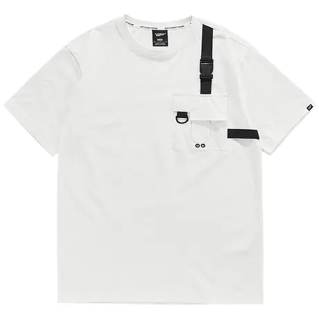 VIP纯棉短袖T恤男夏季ins潮牌打底衫宽松体恤机能风工装上衣潮流商品大图