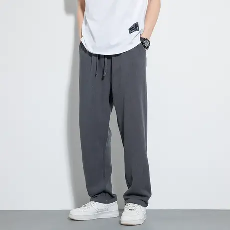 春秋男棉麻长裤大码宽松透气中国风裤子纯色潮流休闲汉服直筒裤子商品大图