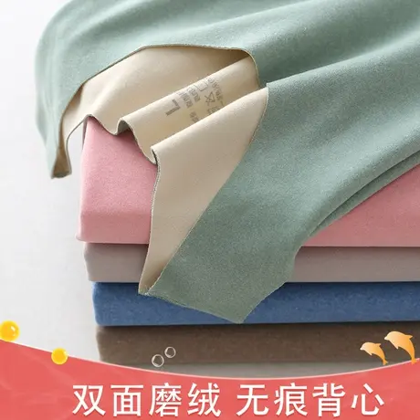 无痕保暖背心女士冬季加绒加厚打底衫内搭无袖上衣发热吊带背心图片