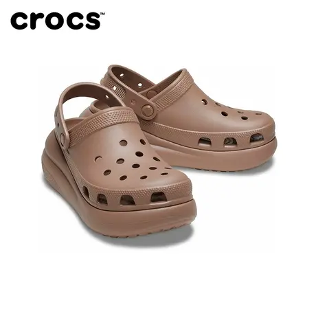 刘雨昕同款Crocs卡骆驰泡芙洞洞鞋沙滩鞋户外厚底拖鞋女鞋|207521图片