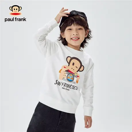 大嘴猴男童卫衣春秋款2023新品长袖秋装中童纯棉休闲圆领套头上衣商品大图