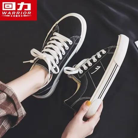 回力女鞋帆布鞋女2024年春季新款小白鞋ins街拍潮鞋低帮板鞋子女图片