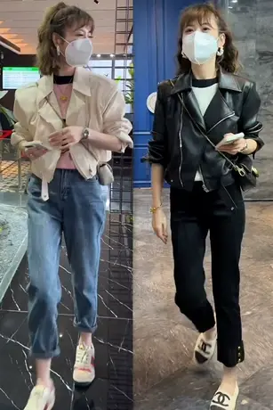 2023春季新款pu皮皮衣外套女短款西装领皮夹克修身显瘦高腰小皮衣图片