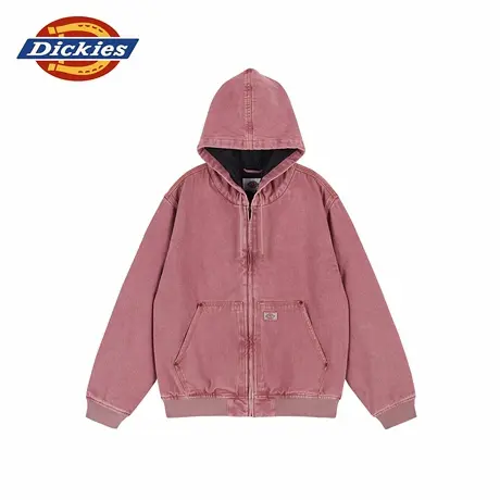 Dickies25秋冬新款 休闲宽松版型内侧口袋牛仔连帽夹克男女情侣商品大图