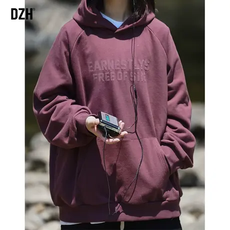 男士字母连帽卫衣男潮牌重磅2023新款秋季情侣长袖上衣连帽衫秋款商品大图