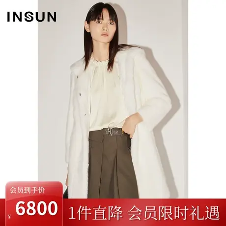 恩裳COVER冬2022时尚减龄娃娃下摆整貂裘皮连帽皮草大衣外套商品大图