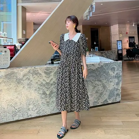【夏装秒】孕妇裙夏季仙小雏菊哺乳两用夏装时尚孕妇装夏天裙子商品大图