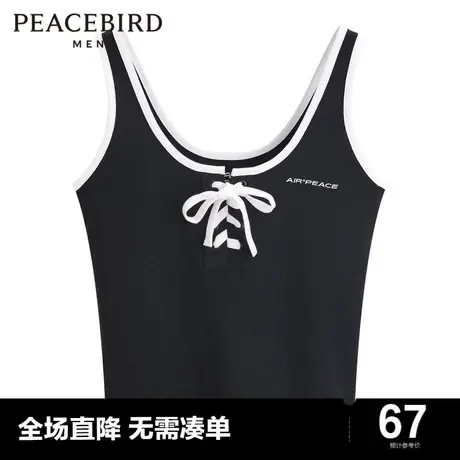 【AIRxPEACE】太平鸟夏季撞色修身背心女士背心辣妹BDDD2241图片