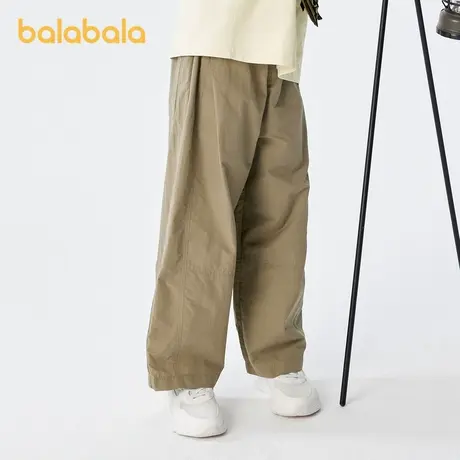 巴拉巴拉童装男童直筒裤儿童裤子夏装中大童休闲宽松长裤纯色简约商品大图