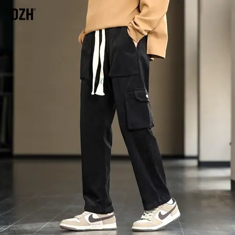 男士直筒工装裤男秋季垂感百搭裤子高级感潮牌设计感休闲长裤宽松商品大图