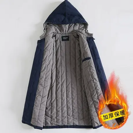 唐装中国风男装中长款棉衣男棉服复古加厚男士冬季外套中式棉袄潮图片