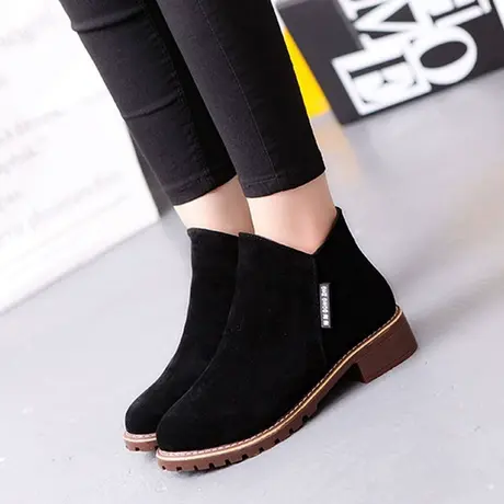 chic马丁靴女英伦学生英伦风百搭马丁靴网红单靴短靴2023新款女鞋商品大图