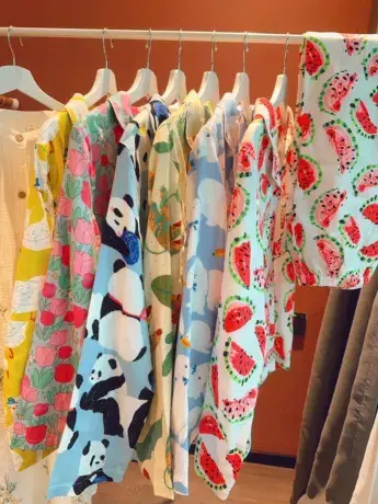 纯棉双层纱布睡衣女春秋长袖款日系春秋季家居服套装商品大图