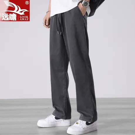 夏天冰丝裤子男夏季薄款宽松直筒垂感西裤男士运动裤阔腿休闲长裤商品大图