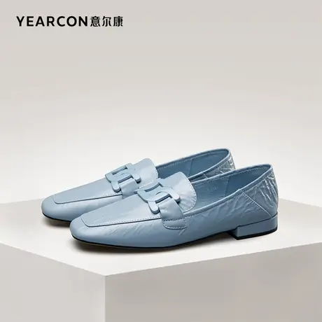 意尔康女鞋官方旗舰店乐福鞋女时尚一脚蹬方头单鞋女断码outlets商品大图