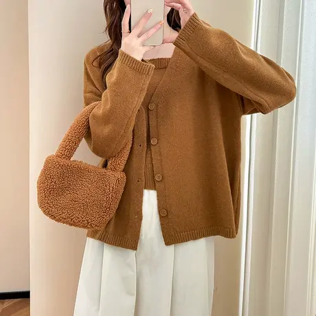 唐狮秋冬套装气质简约秋装毛衣女两件套女高级感洋气显瘦instuTA图片