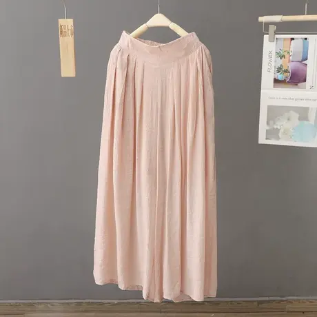 冰丝阔腿裤女高腰垂感窄版凉凉裤夏季薄款小个子防晒直筒拖地裤裙图片