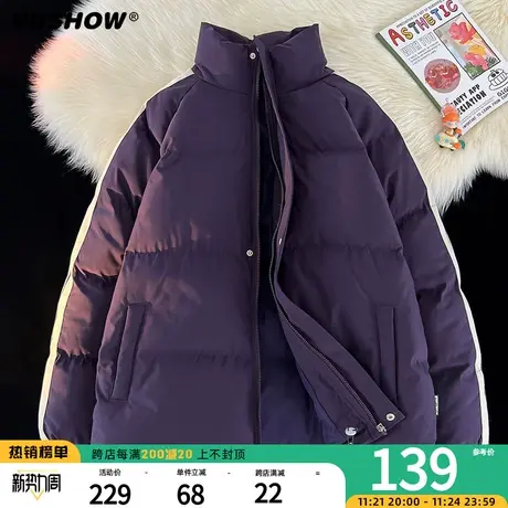 VIISHOW面包服ins潮棉服男冬季2023年新款韩版宽松棉衣棉袄男外套商品大图
