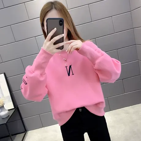 2022新款卫衣女小个子春秋爆款短款宽松韩版设计感小众薄款潮ins图片