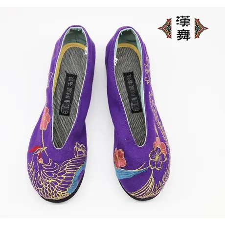 【彩鸢】汉舞中国风千层底绣花平底布鞋新款春夏百搭款软底女单鞋图片