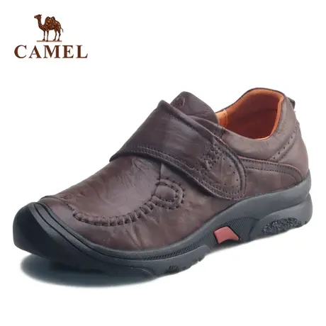 Camel/骆驼女鞋秋款简约休闲单鞋软底皮鞋休闲妈妈鞋 清仓处理图片