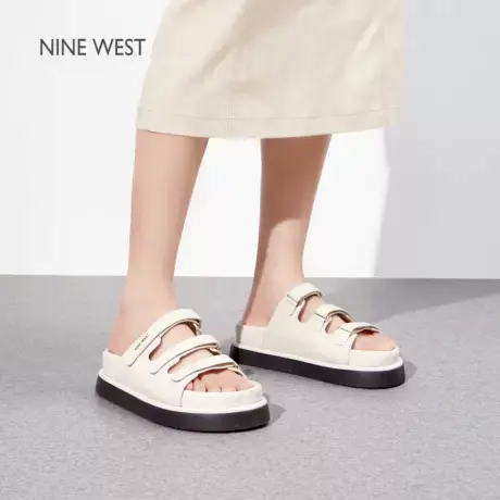 【商场同款】Nine West/玖熙厚底拖鞋女夏季外穿防滑耐磨休闲舒适图片