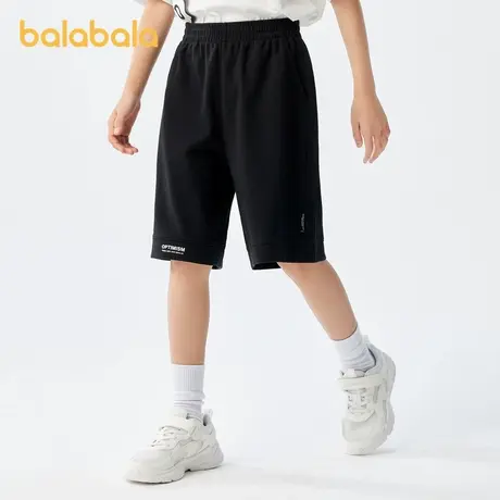 巴拉巴拉童装男大童儿童短裤2024新款夏装中大童休闲中裤女童时尚商品大图