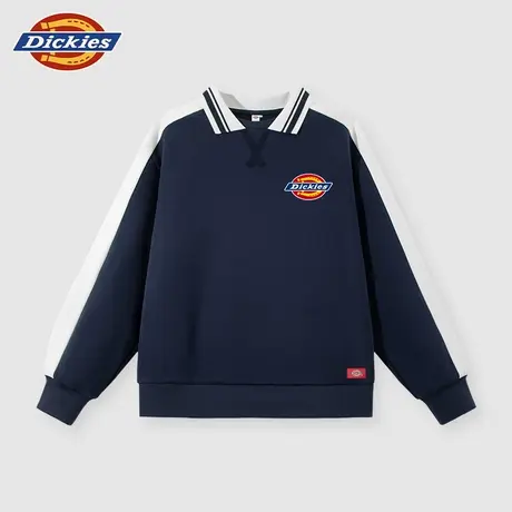 Dickies童装男童卫衣儿童2025新款运动上衣女孩秋季撞色拼接衣服A图片