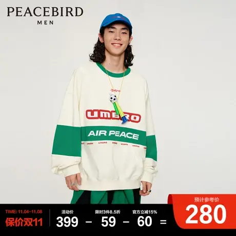 【AIRxPEACE】太平鸟男装茵宝联名圆领套头卫衣商品大图