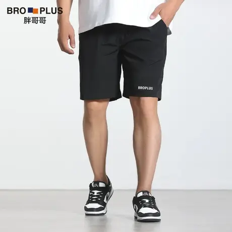 胖哥哥夏季短裤男加肥加大码男士五分休闲裤宽松胖子5分裤子男潮商品大图