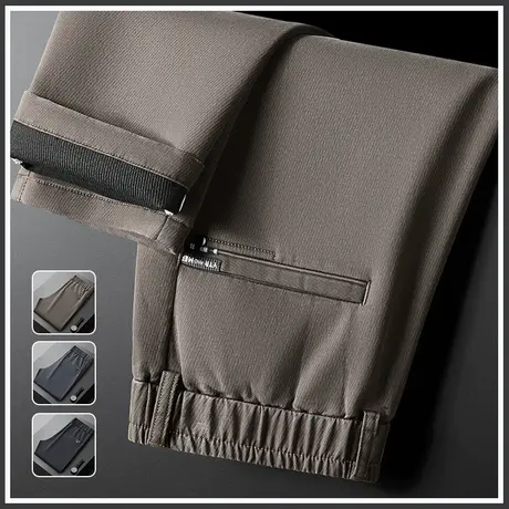 男士高端商务职业正装西裤春季男款西装裤春秋款修身直筒休闲裤子商品大图