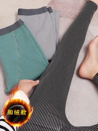 男士秋冬保暖裤绒裤加绒加厚秋裤男生打底裤男款棉裤男式衬裤线裤图片