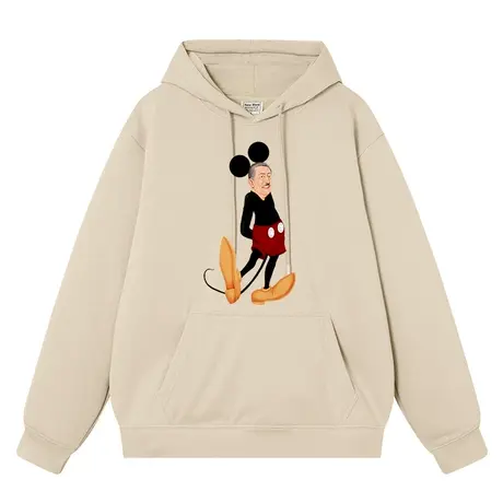 卡通动漫动画恶搞老鼠情侣潮流美式加绒加厚秋冬上衣服连帽卫衣男图片
