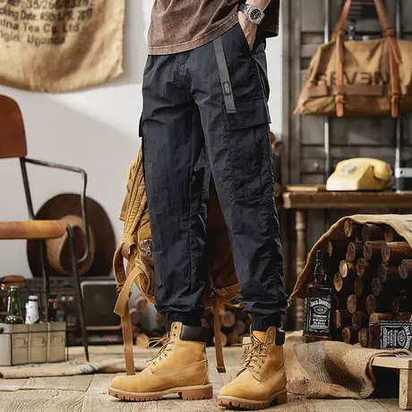 Modi Nick/摩帝尼克男士休闲宽松大码潮流工装裤时尚百搭休闲裤商品大图