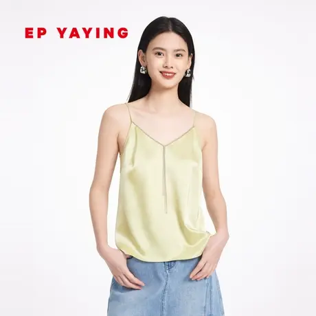 EP YAYING雅莹女装 三醋酸V领钻链设计感吊带 商场同款新款A501A图片