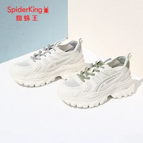 SPIDER KING/蜘蛛王老爹鞋女2023夏商场同款运动休闲鞋女网面厚底商品大图