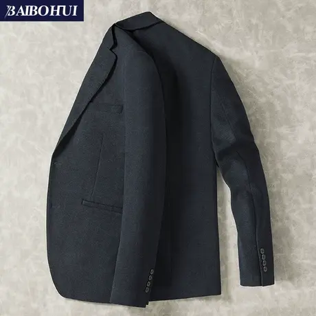 秋冬新款休闲西装外套男修身韩版潮流呢子小西服男士百搭单件上衣商品大图