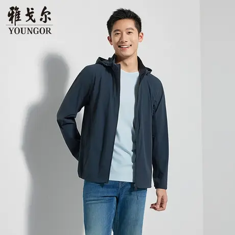 【商场同款】雅戈尔男士夹克春季新款官方商务休闲单夹克外套男商品大图