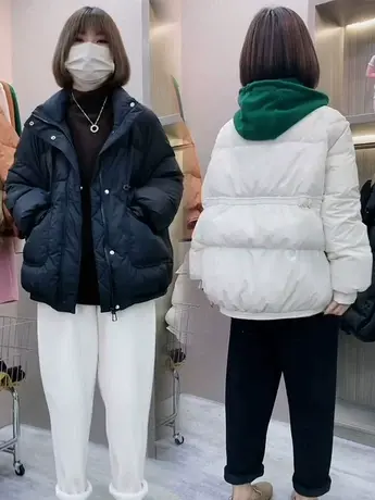 欧货羽绒棉服女2023冬季新款韩版加厚立领保暖休闲面包服外套潮款图片